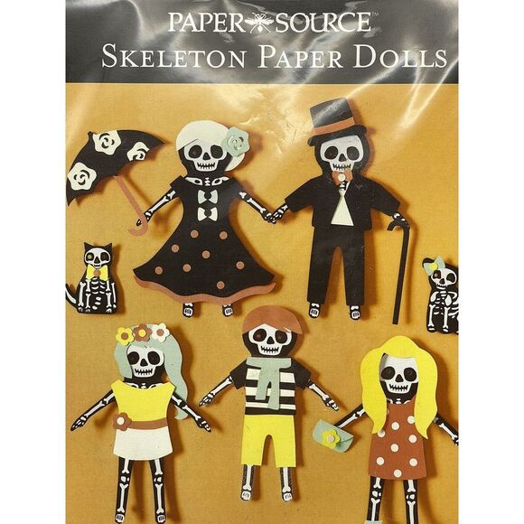 Other - Paper Source Skele-tons Of Fun Paper Dolls Makes 12